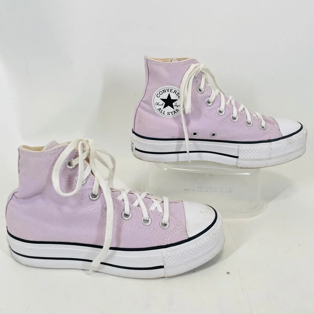 Converse Chuck Taylor All Star Platform Hi Lavender Purple A01178F Womens 6.5